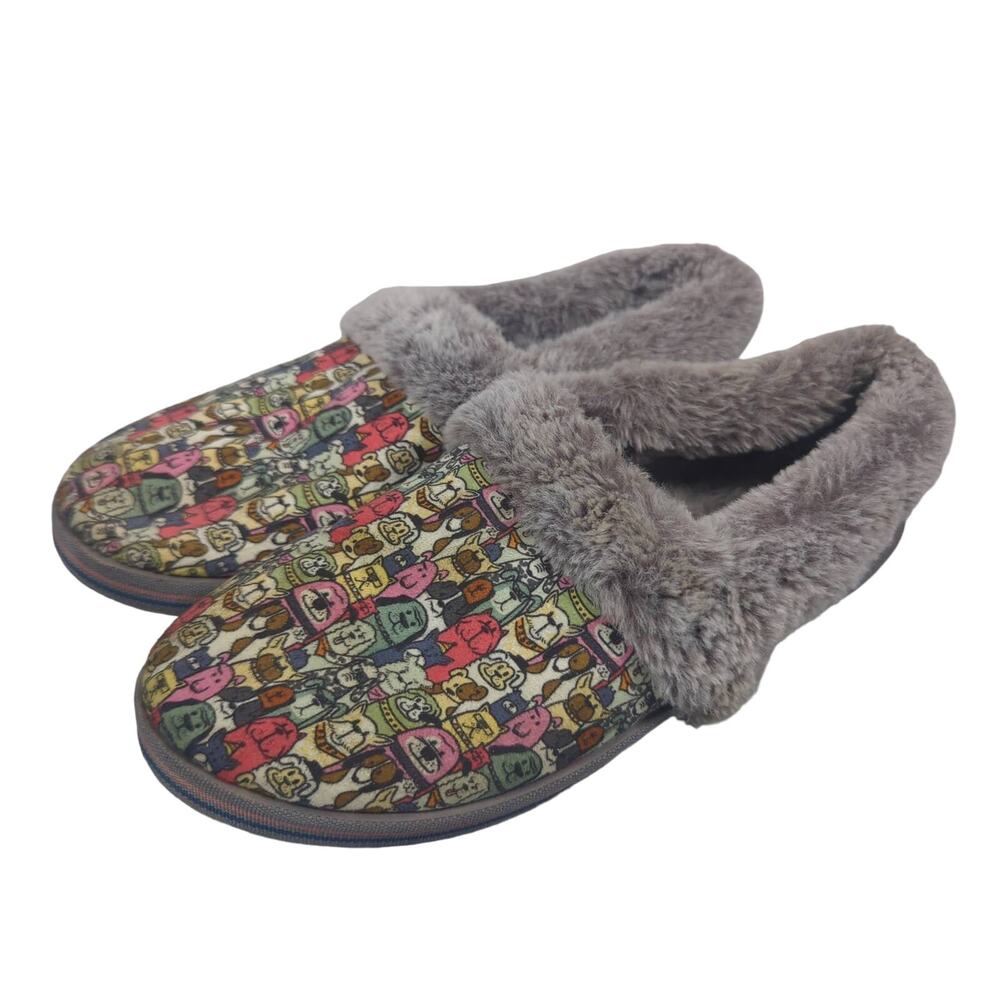 BOBS Too Cozy Snuggle Rovers Slipper Womens Size 7
